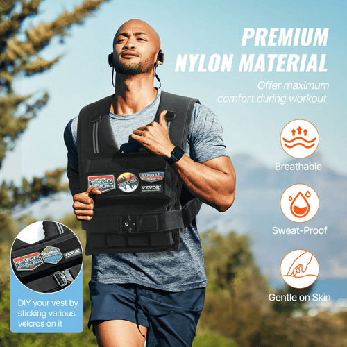35lb Adjustable Weighted Vest | Strength Training & Running